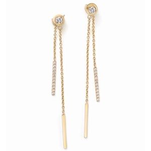 Diamond drop earrings